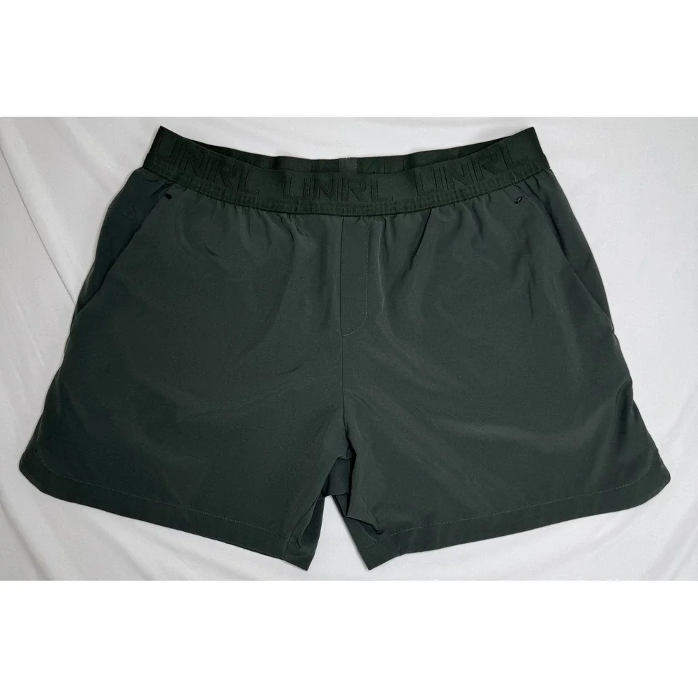 UNRL Apex Shorts Mens‎ XL Dark Green Olive Athletic Training Gym 5.5 Inseam